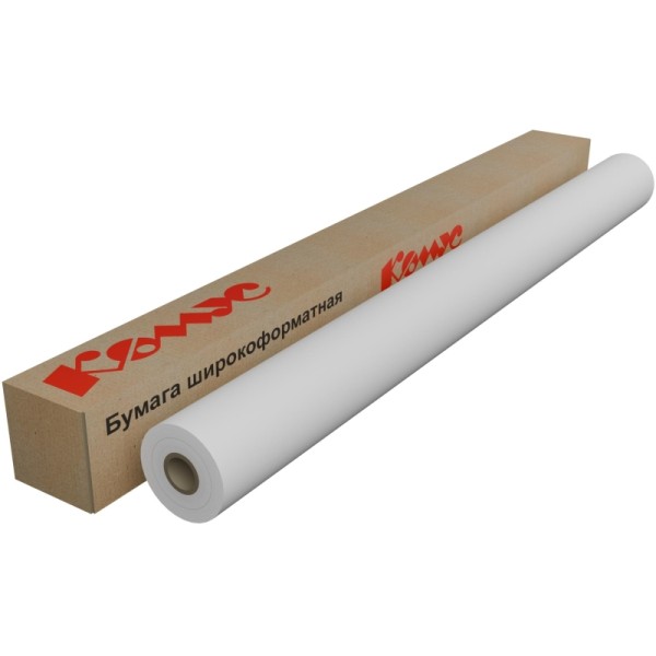 Бумага широкоформатная Комус (ProMEGA) engineer InkJet 80г 1067ммх45м 50,8мм