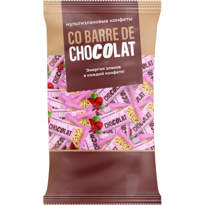 Конфеты Co barre de Chocolat мультизлаковые с клюквой, 900г