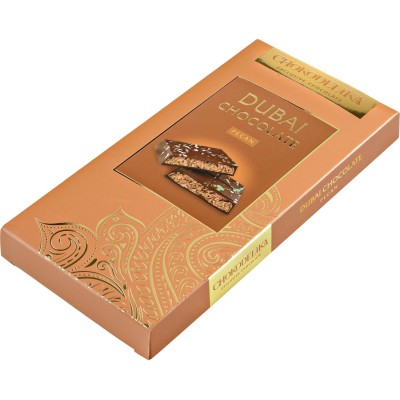 Шоколад темный Dubai Pecan с начинкой