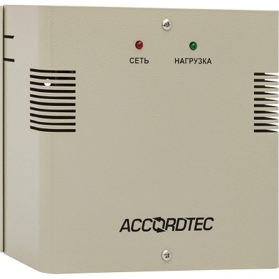 Блок питания бесперебойного AccordTec ББП-40, 12В, 4А, металл