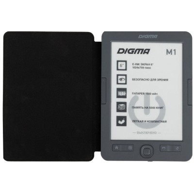 Книга электронная E-book Digma M1 d.gry