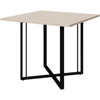 Стол переговорный K-Loft Director 241S013  900х900х752 дуб сканд/черный