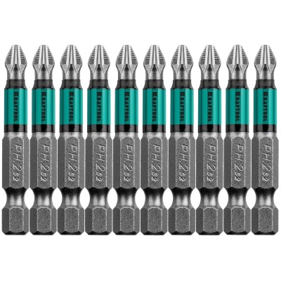 Бита KRAFTOOL Optimum Line PH2, 50 мм, тип E, 10 шт/уп (26122-2-50-10)