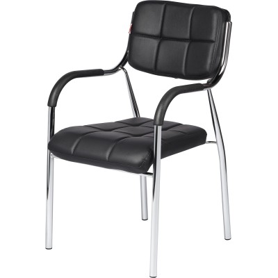 Стул BN_TQ_Стул Echair-805 VP кожзам черный, хром