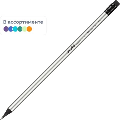Карандаш чернографитный Attache Selection Barсelona, HB,с ластиком